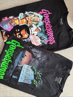Two goosebumps graphic tees